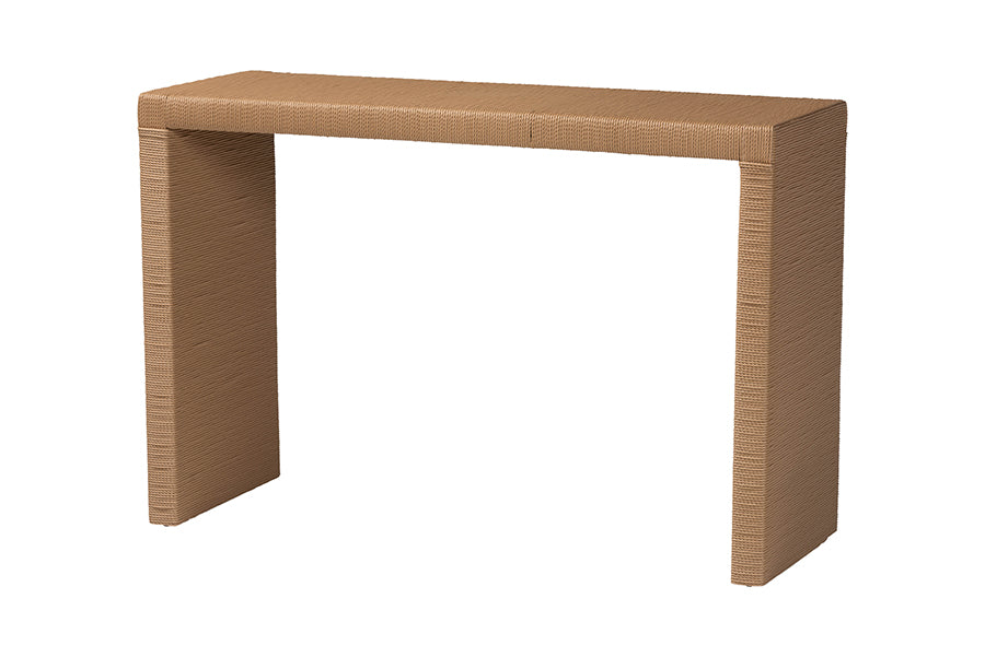 Bali & Pari Salve Woven Seagrass Console Table
