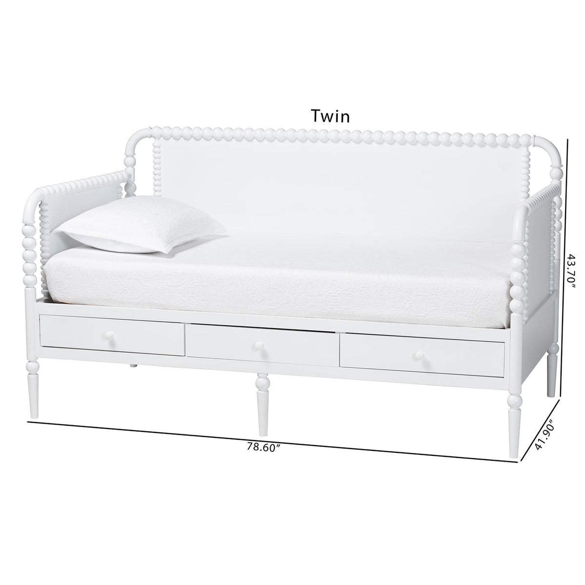 Lucera 3-Drawer Daybed