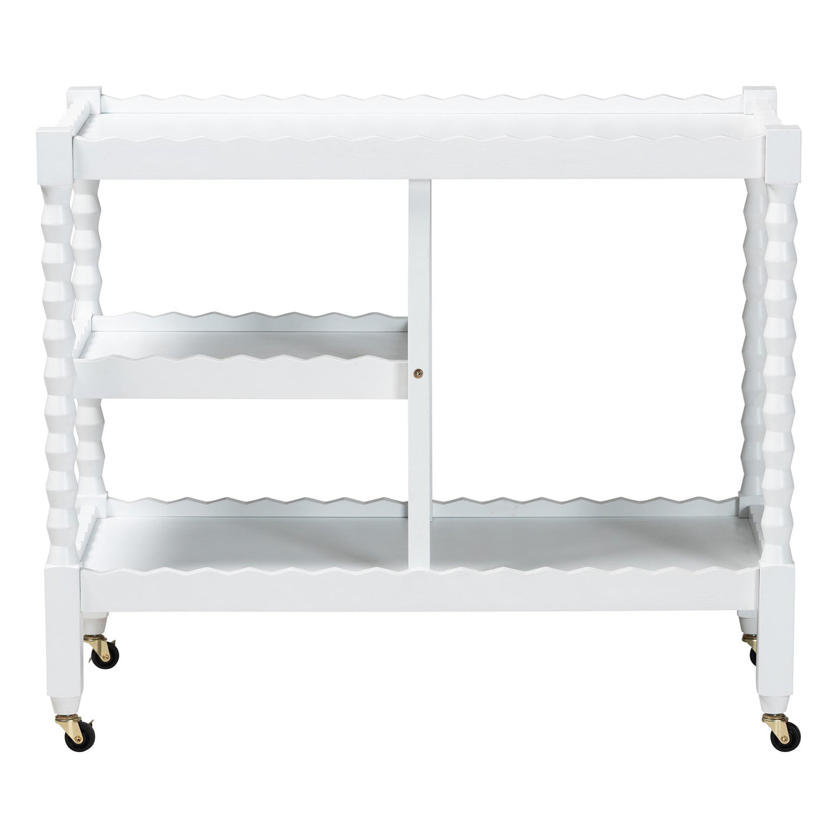 Seamus 3-Tier Book Cart with Bobbin Frame