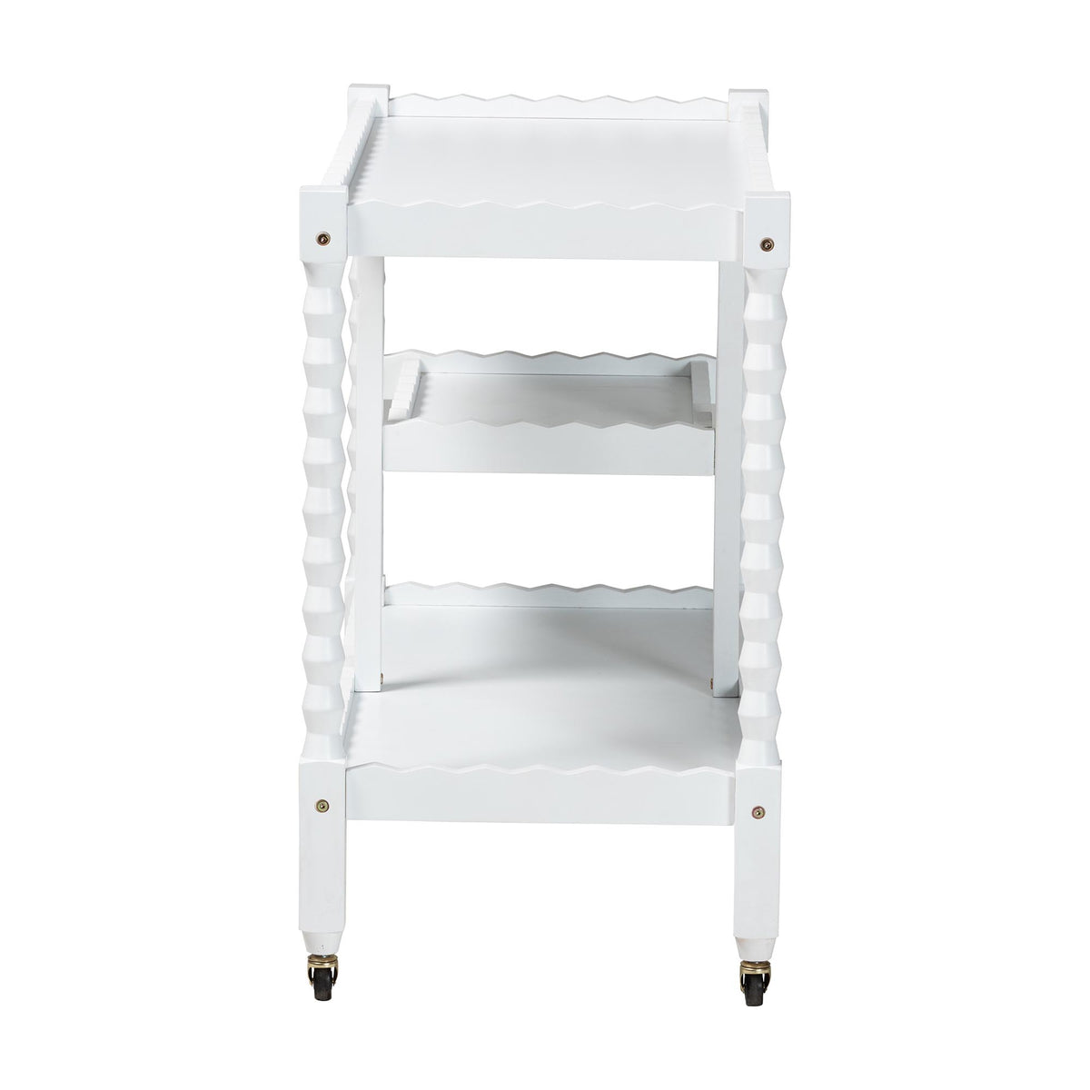 Seamus 3-Tier Book Cart with Bobbin Frame