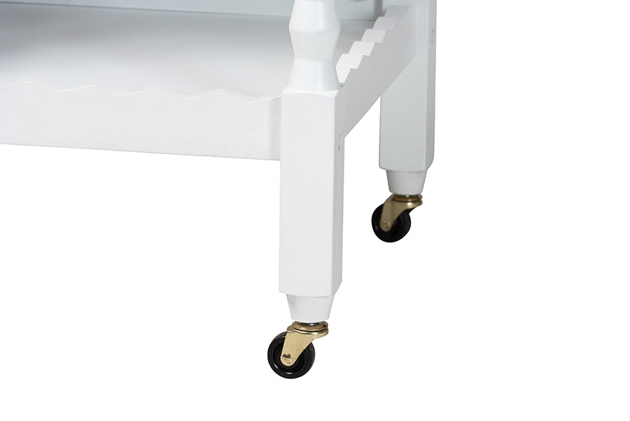 Seamus 3-Tier Book Cart with Bobbin Frame