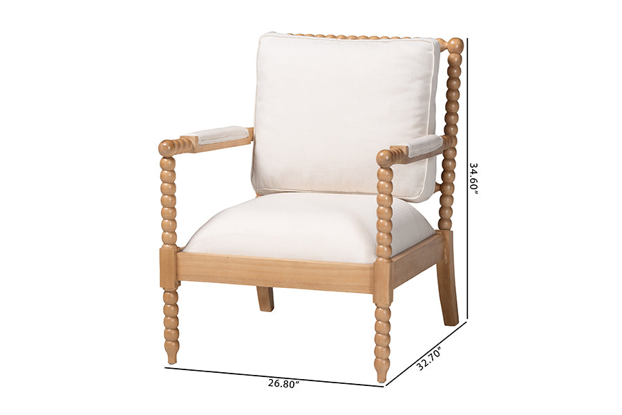 Bali & Pari Gracie Bobbin Wood Armchair