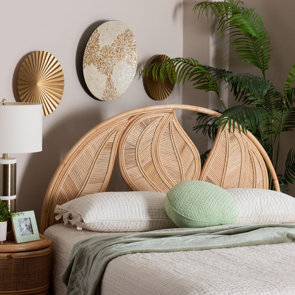 Bali & Pari Lifen Rattan Standalone Headboard