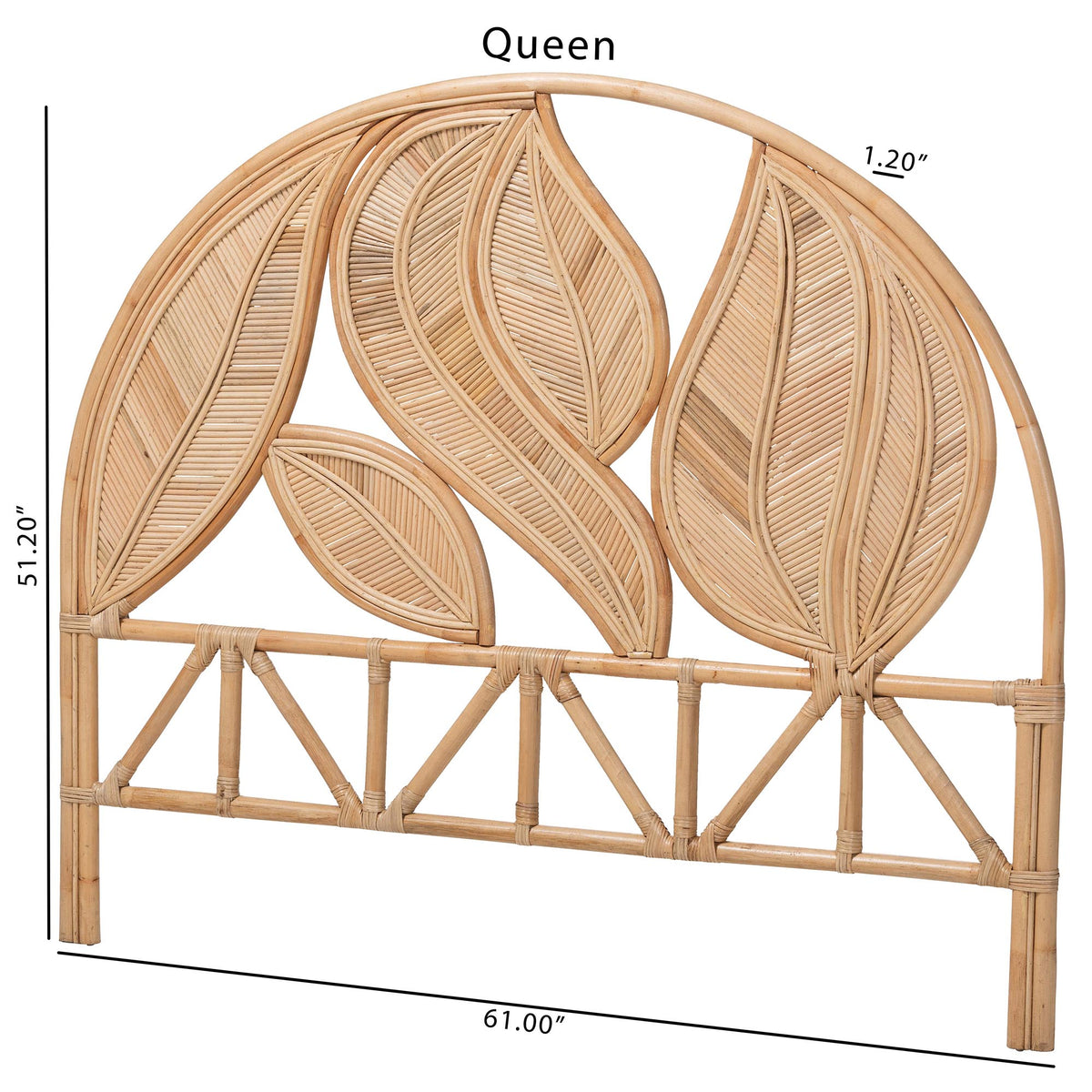 Bali & Pari Lifen Rattan Standalone Headboard