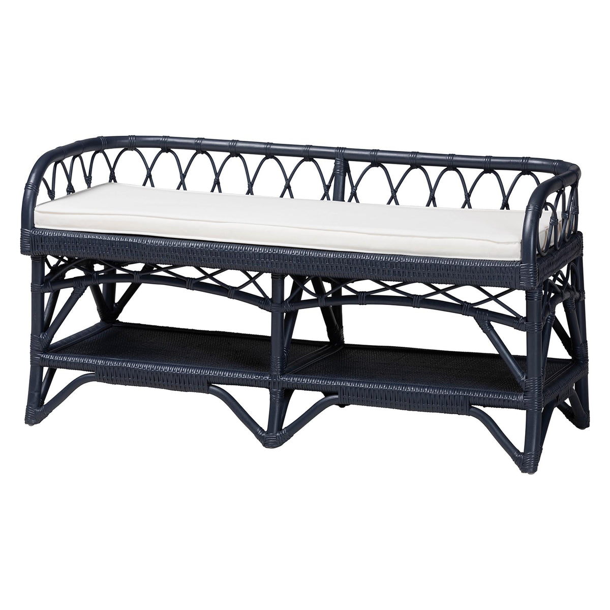 Bali & Pari Leryn Rattan Bench