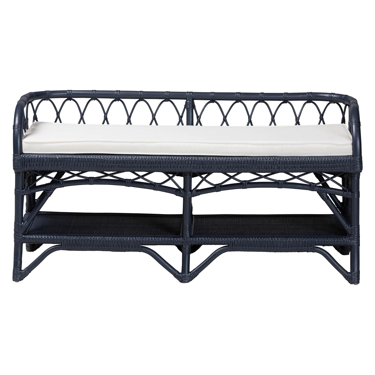 Bali & Pari Leryn Rattan Bench