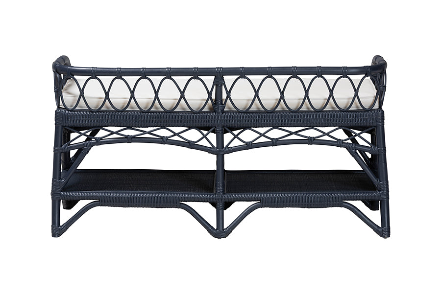 Bali & Pari Leryn Rattan Bench