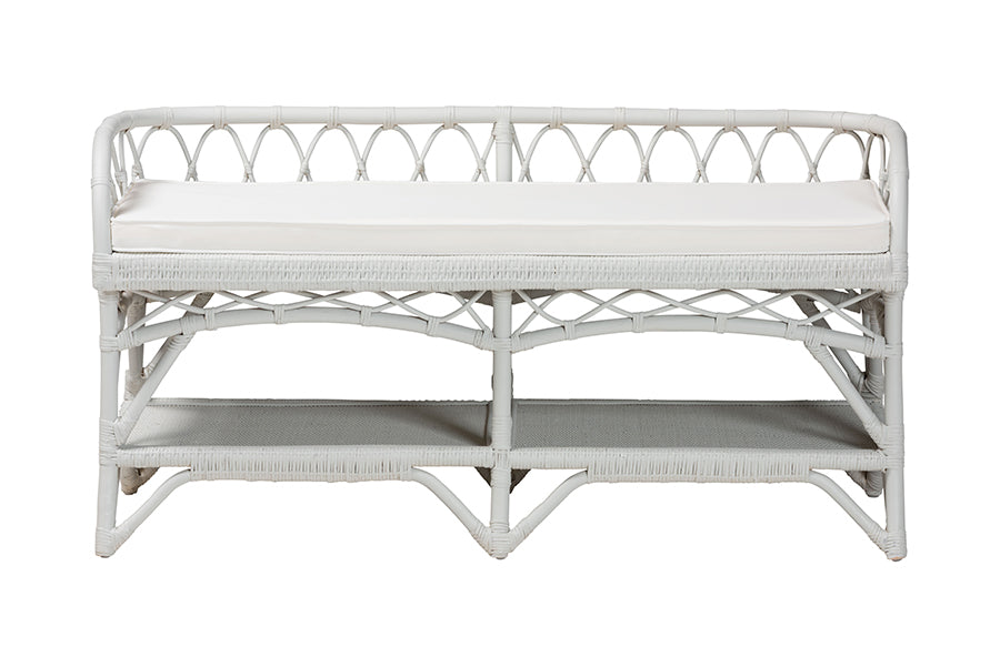 Bali & Pari Leryn Rattan Bench