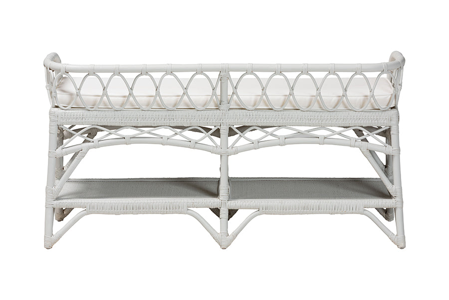 Bali & Pari Leryn Rattan Bench