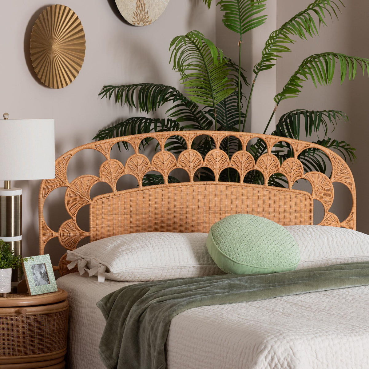 Bali & Pari Felician Rattan Standalone Headboard