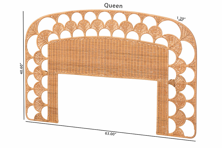Bali & Pari Felician Rattan Standalone Headboard