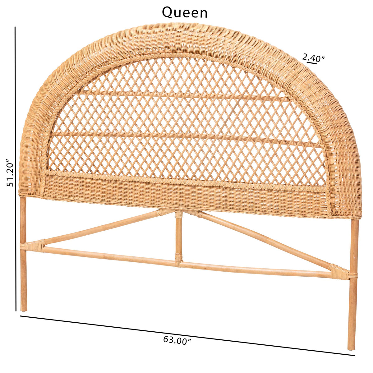 Bali & Pari Harini Rattan Standalone Headboard