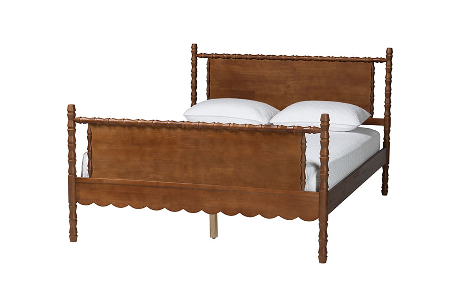 Danette Bobbin Wood Platform Bed