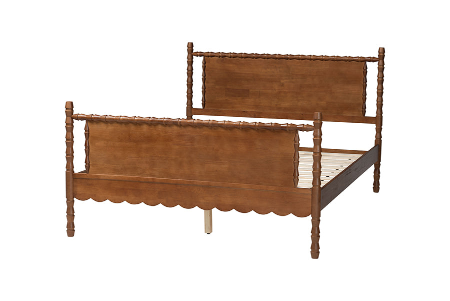 Danette Bobbin Wood Platform Bed