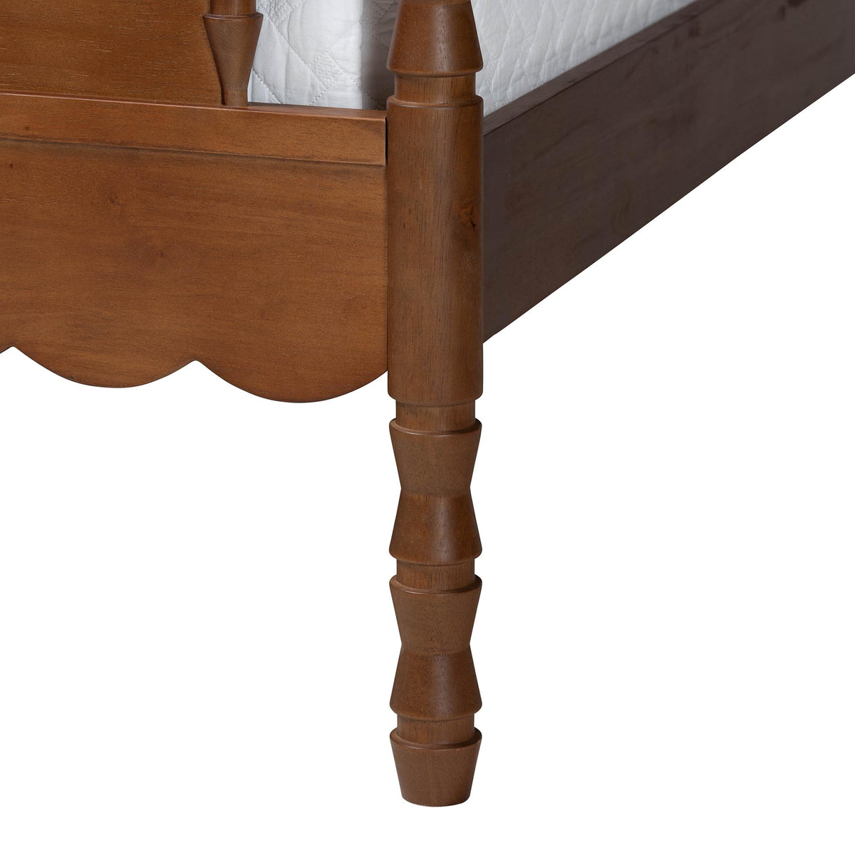 Danette Bobbin Wood Platform Bed