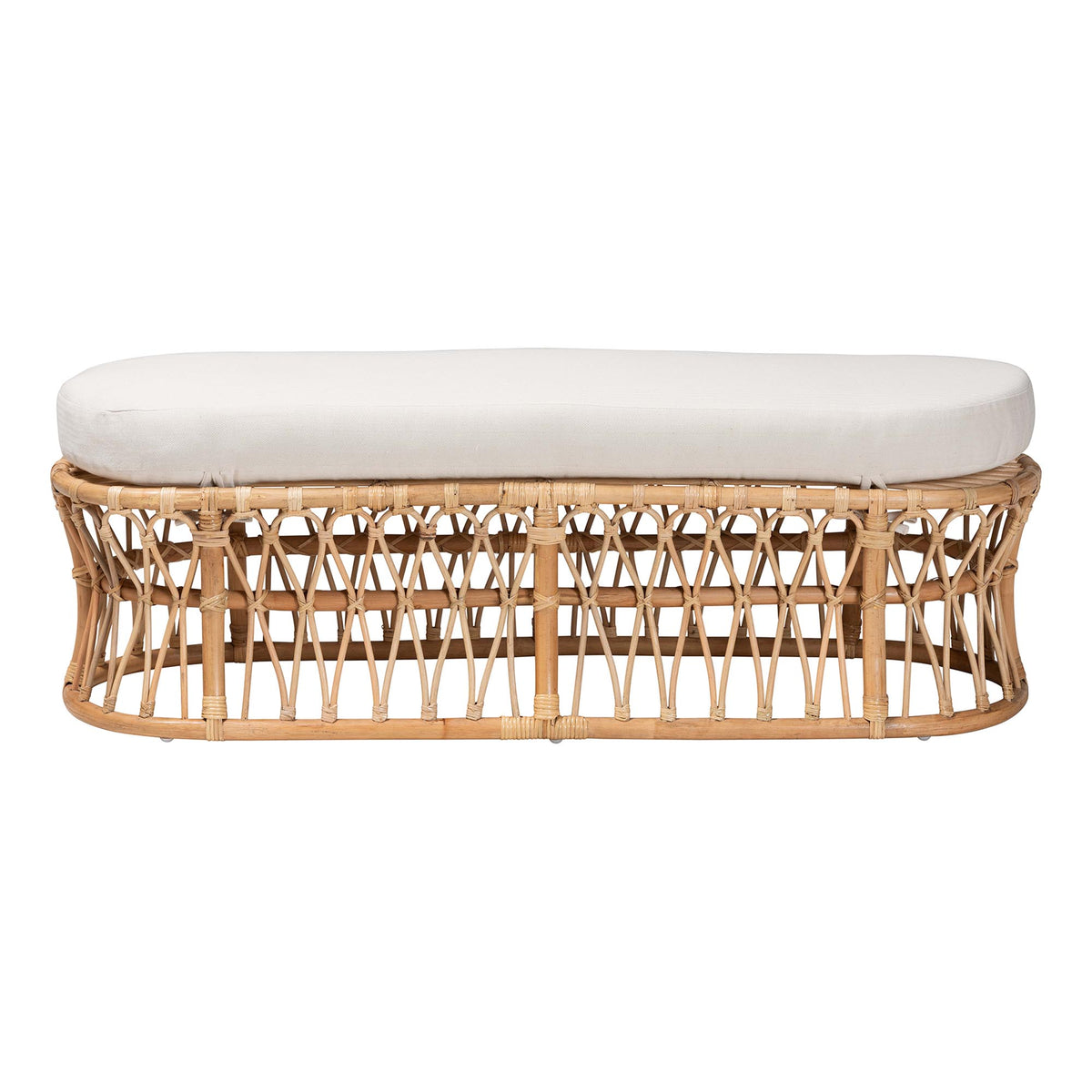 Bali & Pari Adelpha Rattan Accent Bench