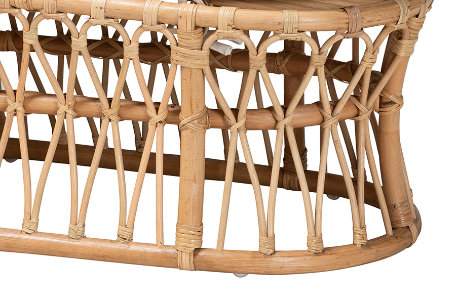 Bali & Pari Adelpha Rattan Accent Bench