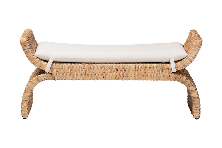 Bali & Pari Agave Woven Seagrass Bench