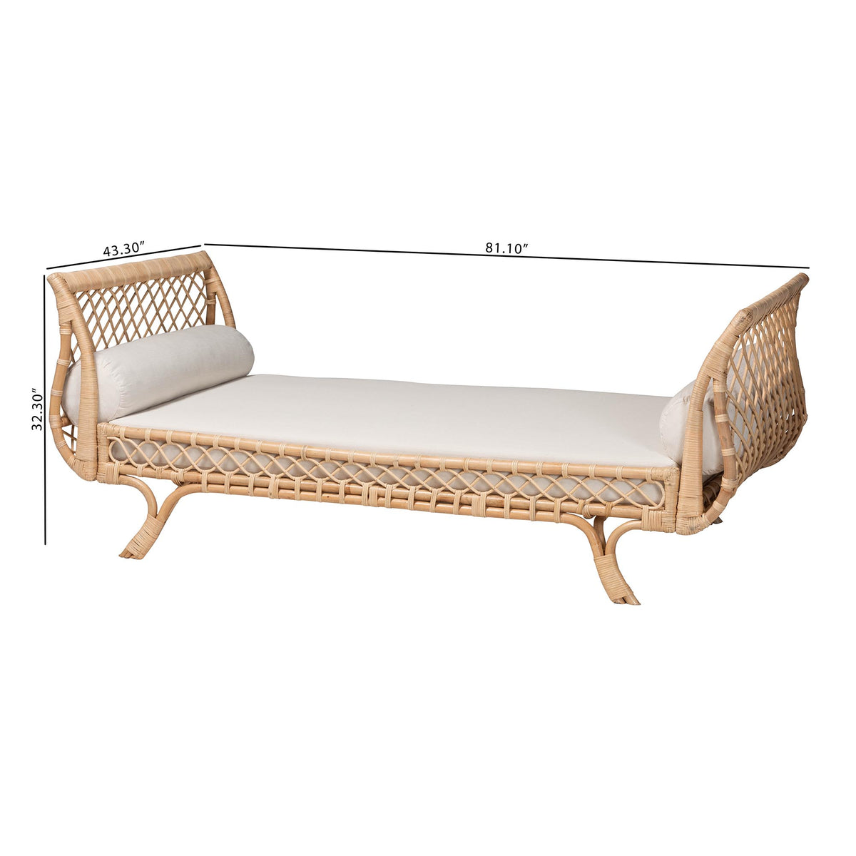 Bali & Pari Philana Rattan Daybed