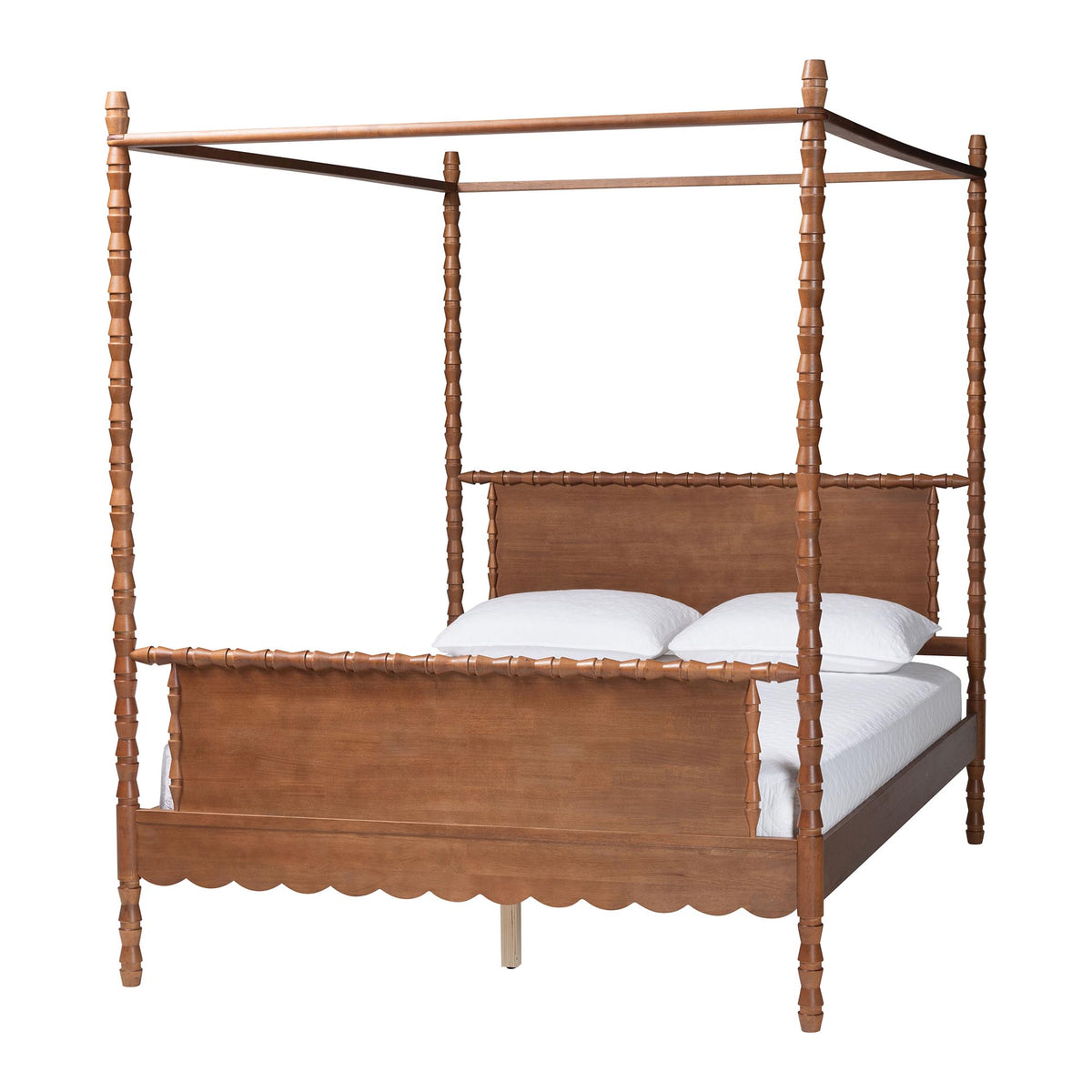 Danette Bobbin Wood Canopy Bed