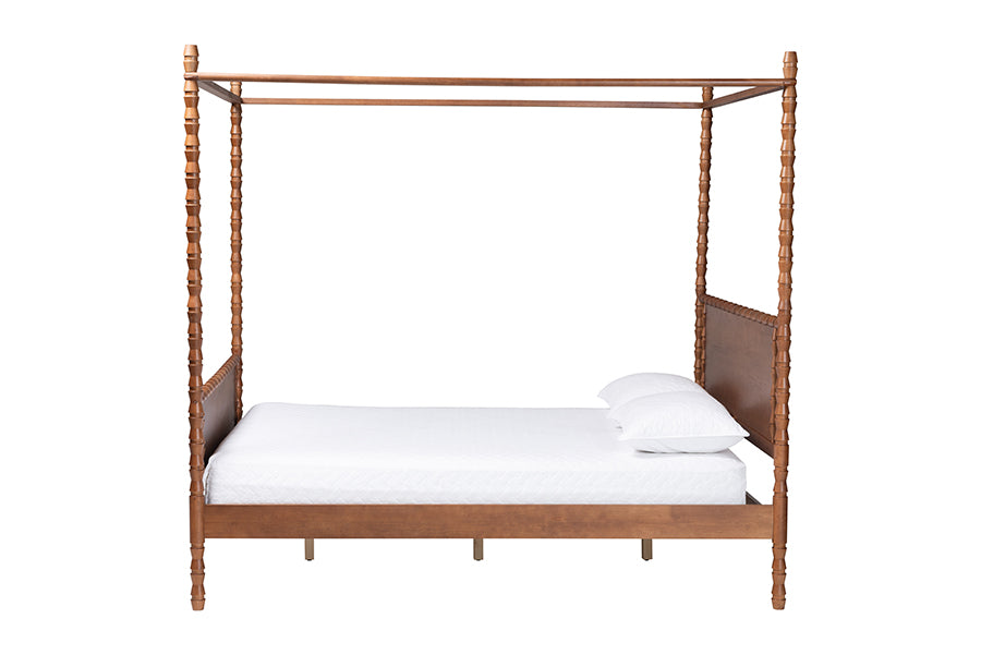Danette Bobbin Wood Canopy Bed