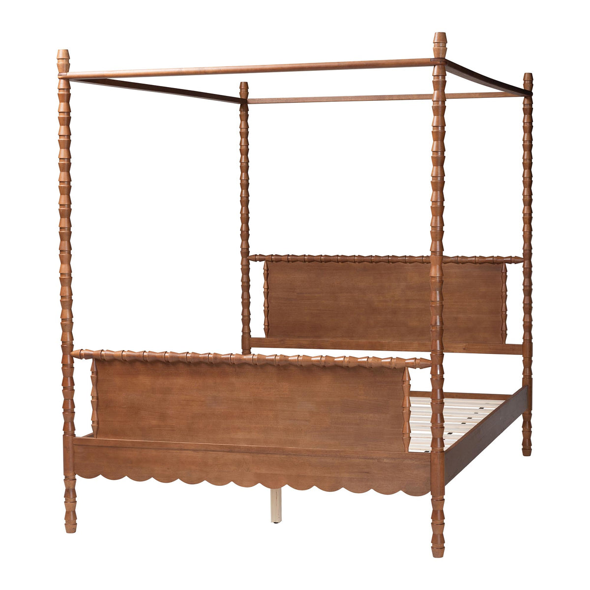 Danette Bobbin Wood Canopy Bed
