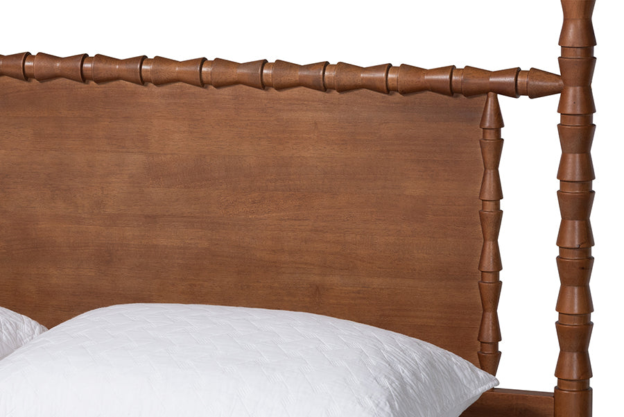 Danette Bobbin Wood Canopy Bed
