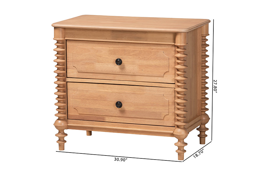 Neviah 2-Drawer Nightstand