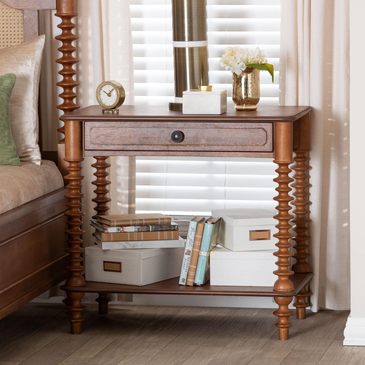 Neviah 1-Drawer Nightstand
