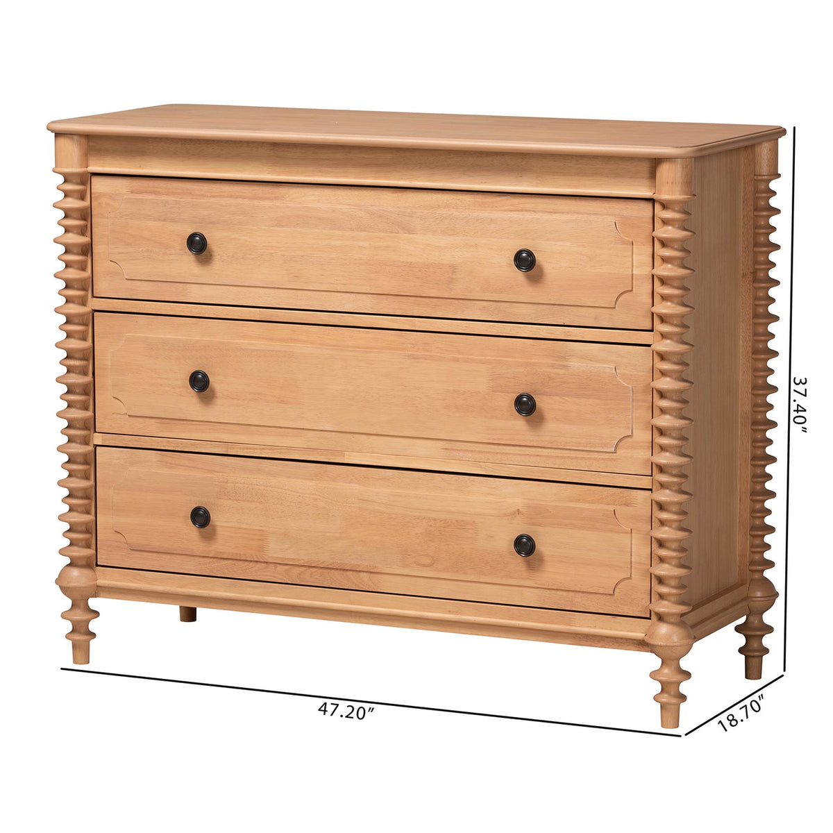 Neviah 3-Drawer Chest, Beech