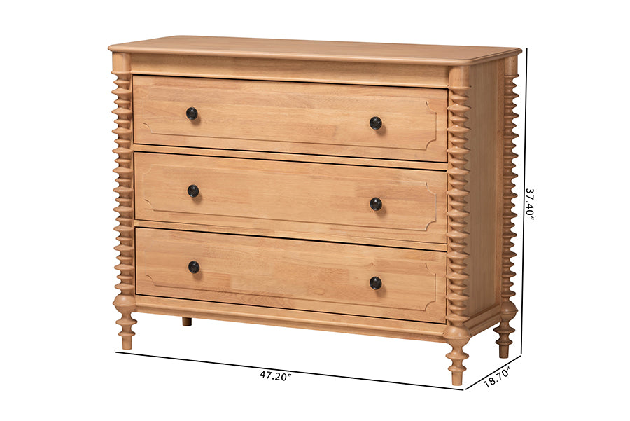 Neviah 3-Drawer Chest, Beech