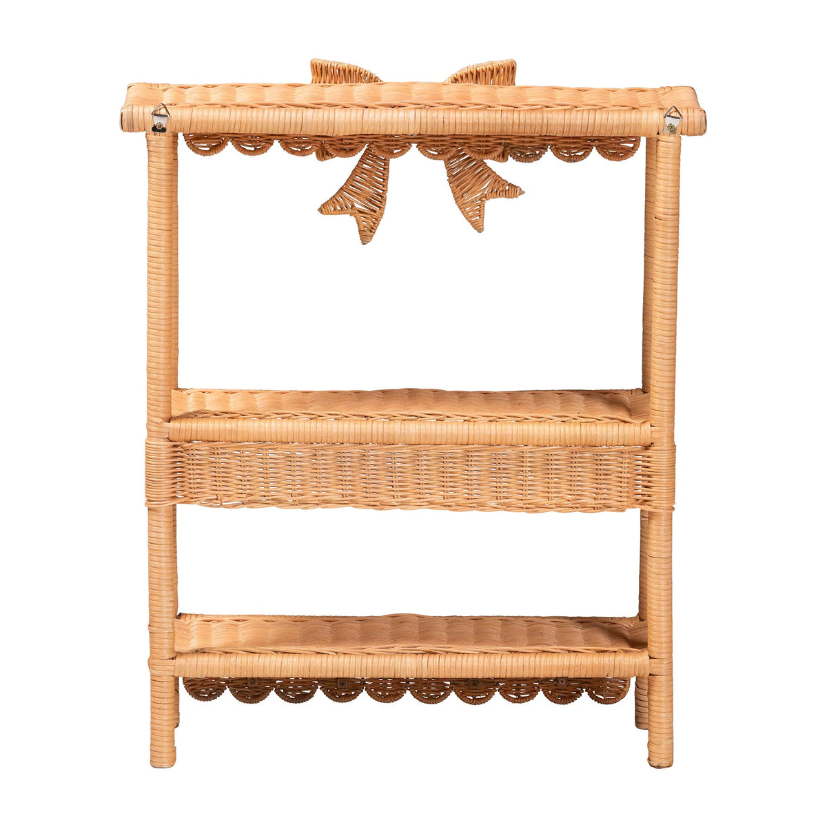 Bali & Pari Creusa Rattan 2-Tier Wall Shelf