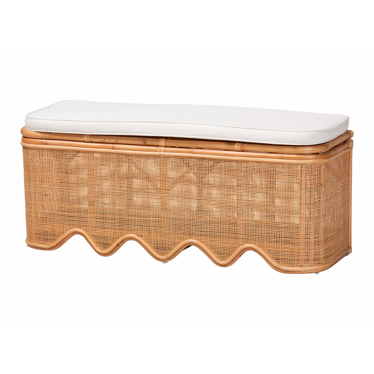 Bali & Pari Rivka Rattan Storage Bench
