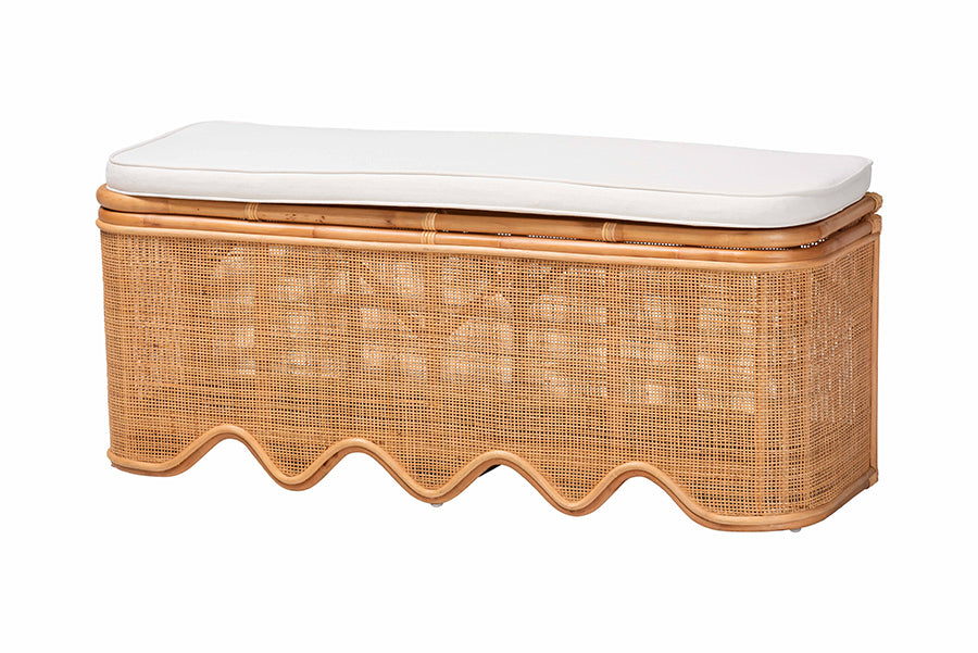 Bali & Pari Rivka Rattan Storage Bench