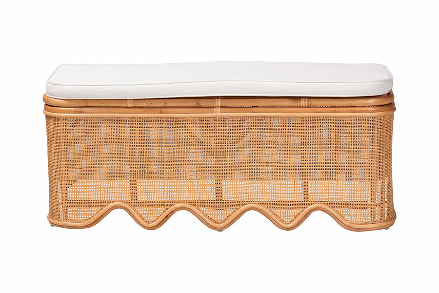 Bali & Pari Rivka Rattan Storage Bench