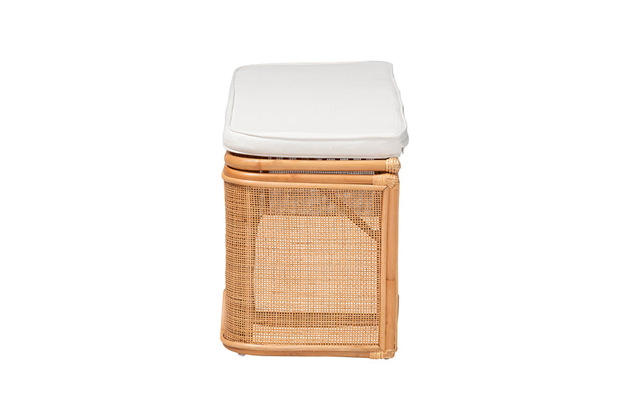 Bali & Pari Rivka Rattan Storage Bench