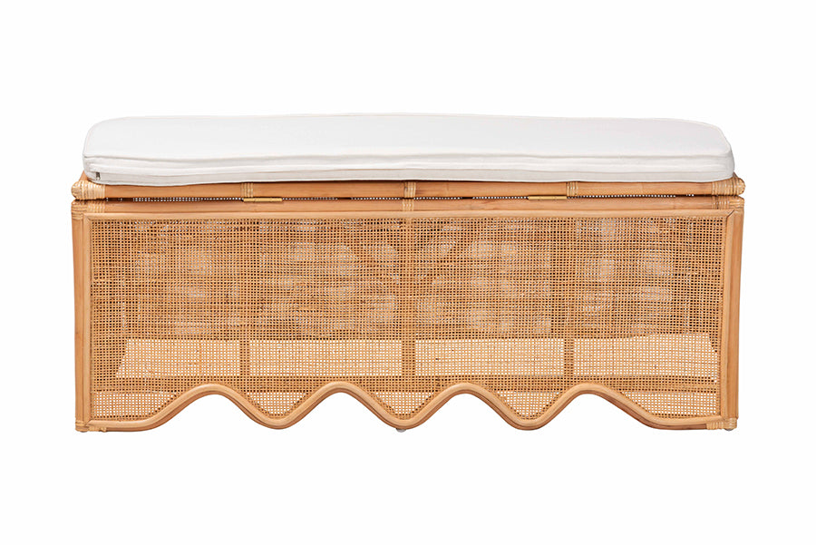 Bali & Pari Rivka Rattan Storage Bench