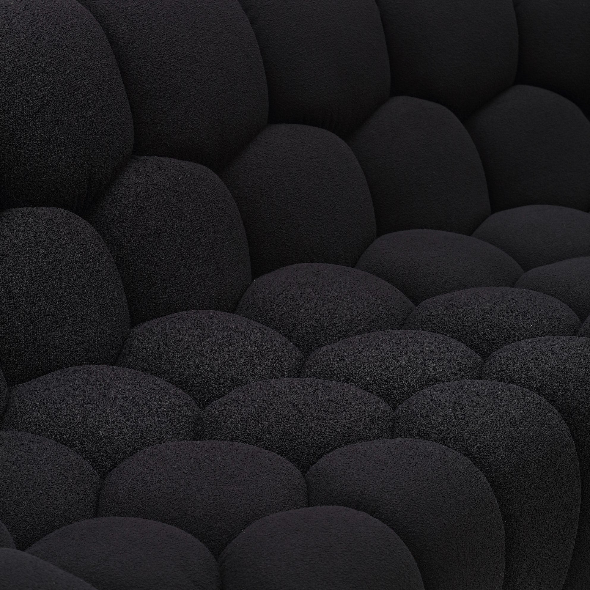 Yolonda Modern Curved Fabric Sofa