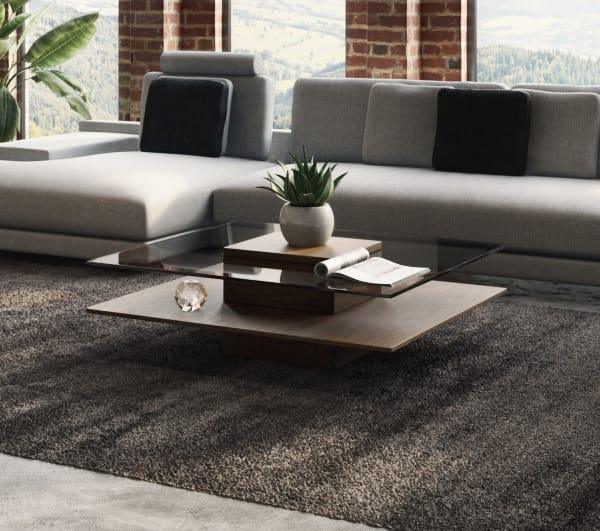 Clarion Mid-Century and Glass Coffee Table