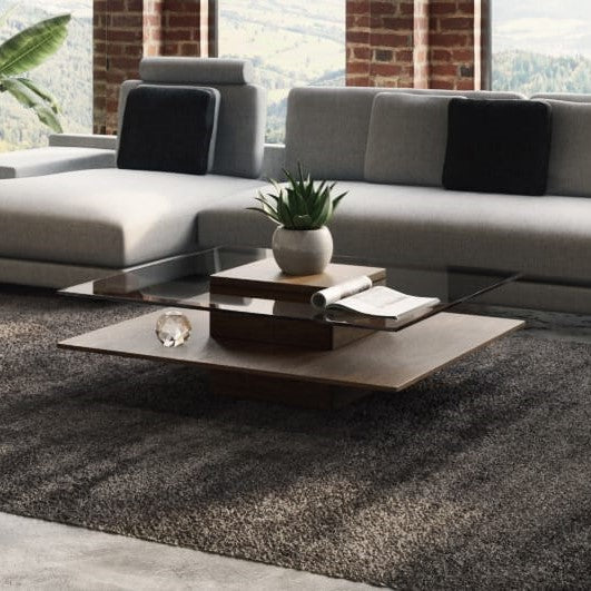 Clarion Mid-Century and Glass Coffee Table