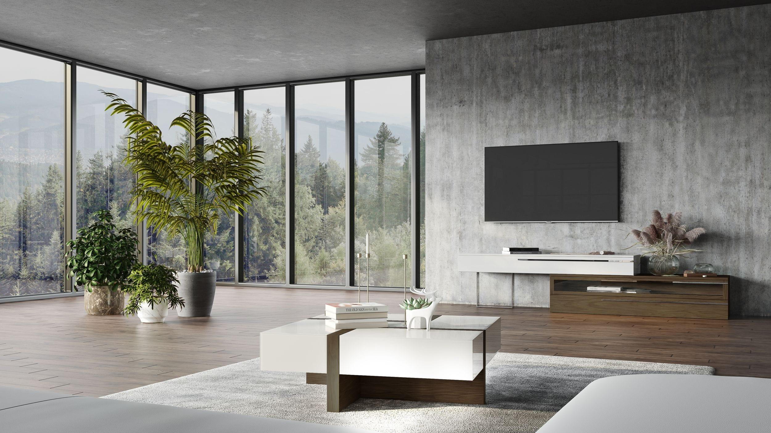 Makai Modern Square Coffee Table