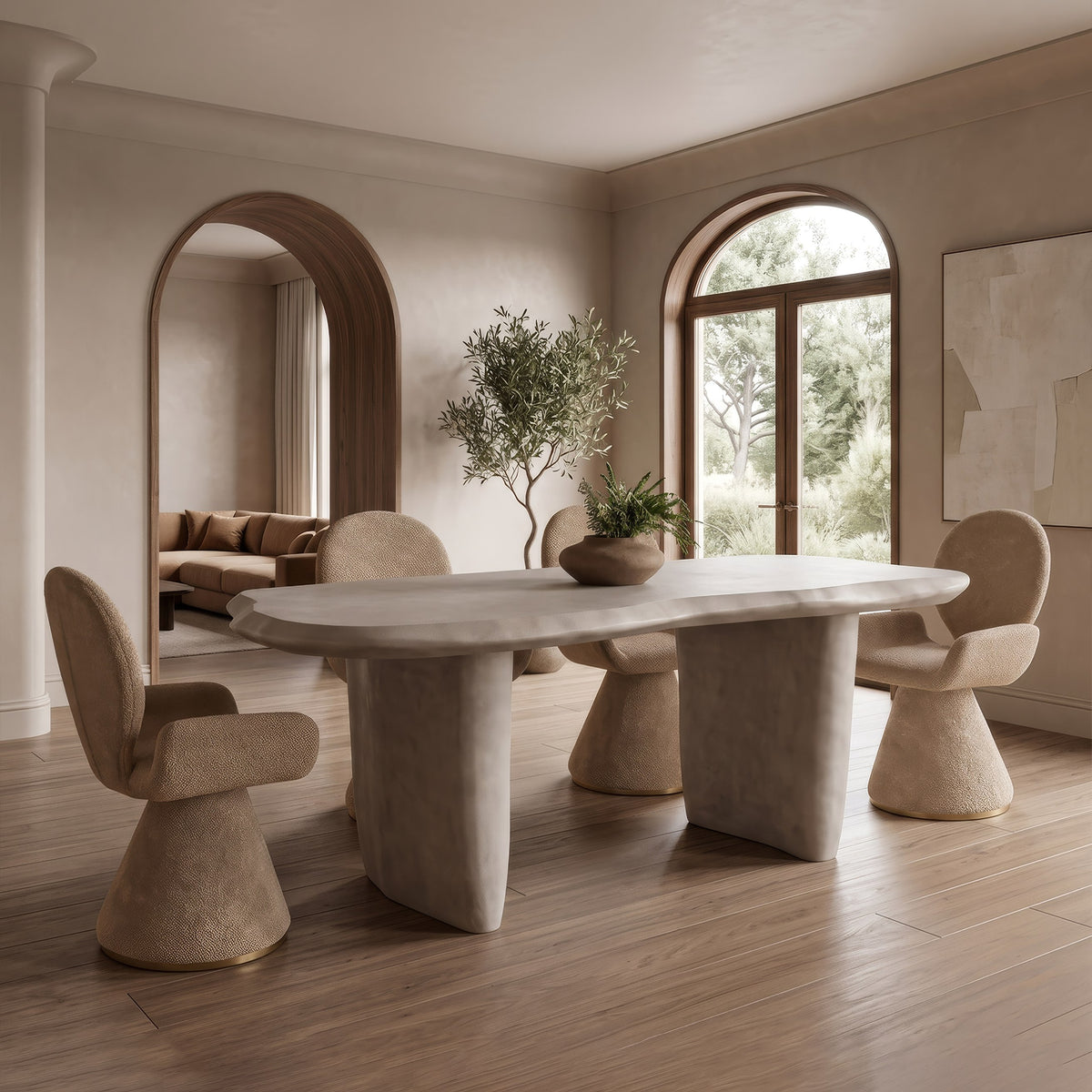 Nouveau Slone - Modern Concrete Dining Table