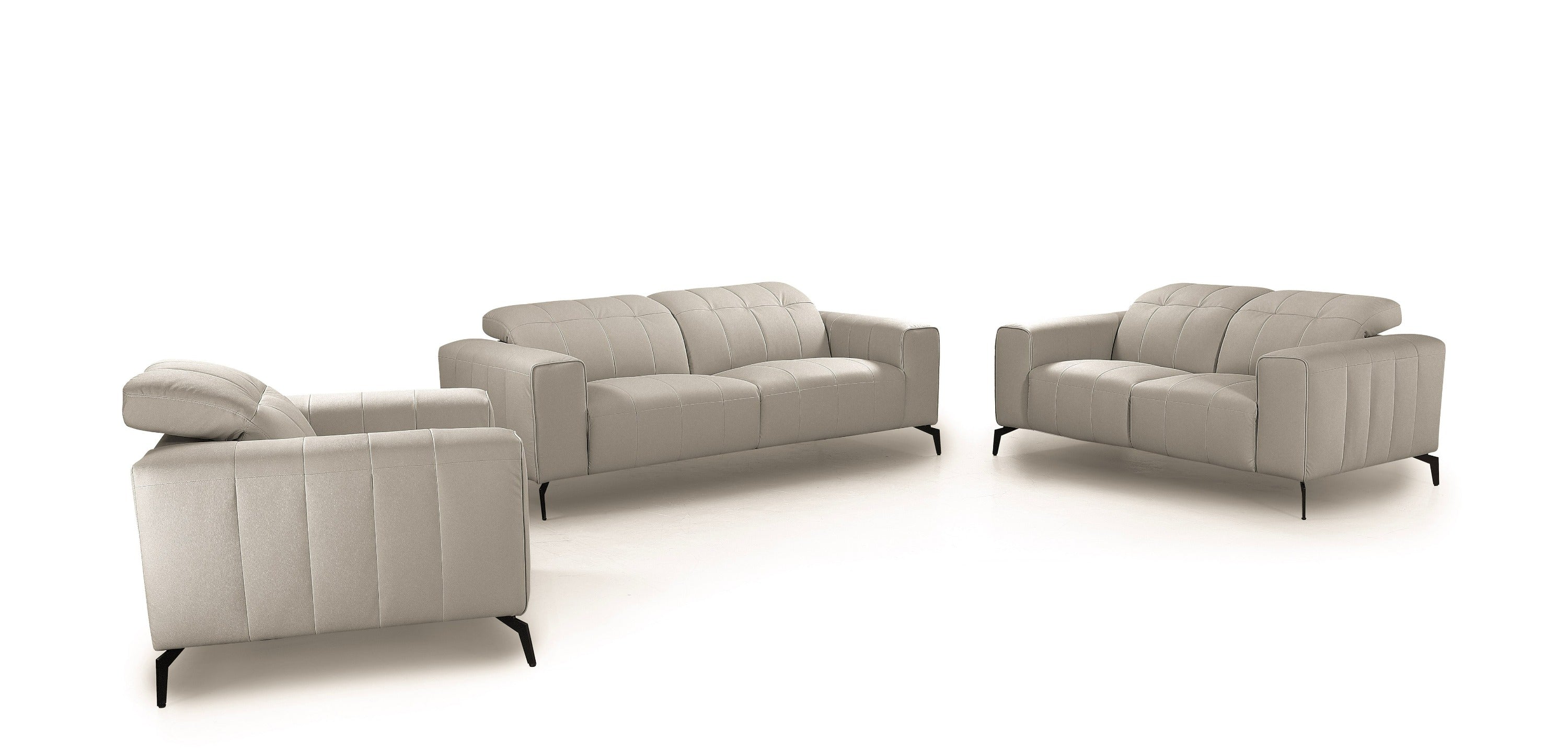 Divani Casa Wayne - Modern Leather Sofa Set-Sofa Set-VIG-Wall2Wall Furnishings