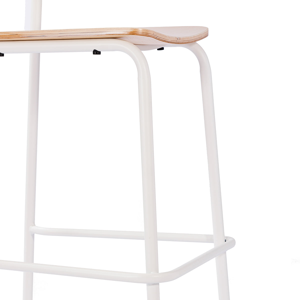2 Pack Cyprus Commercial Grade Solid Wood Bar Stools with Metal Frames and Antique Finish