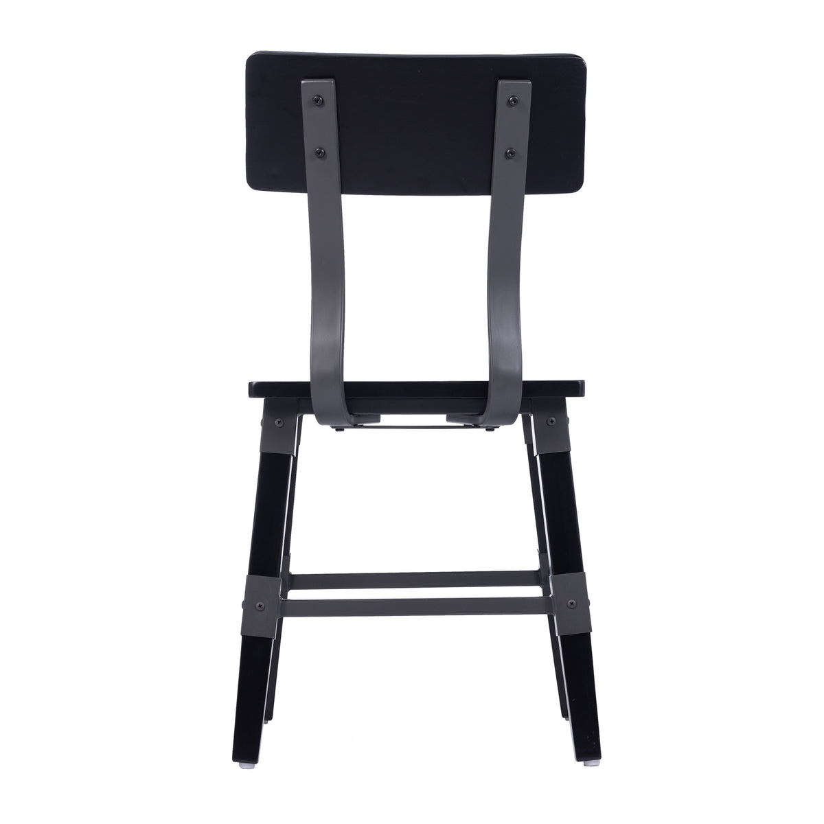 2 Pack Rustic Antique Industrial Wood Dining Chair
