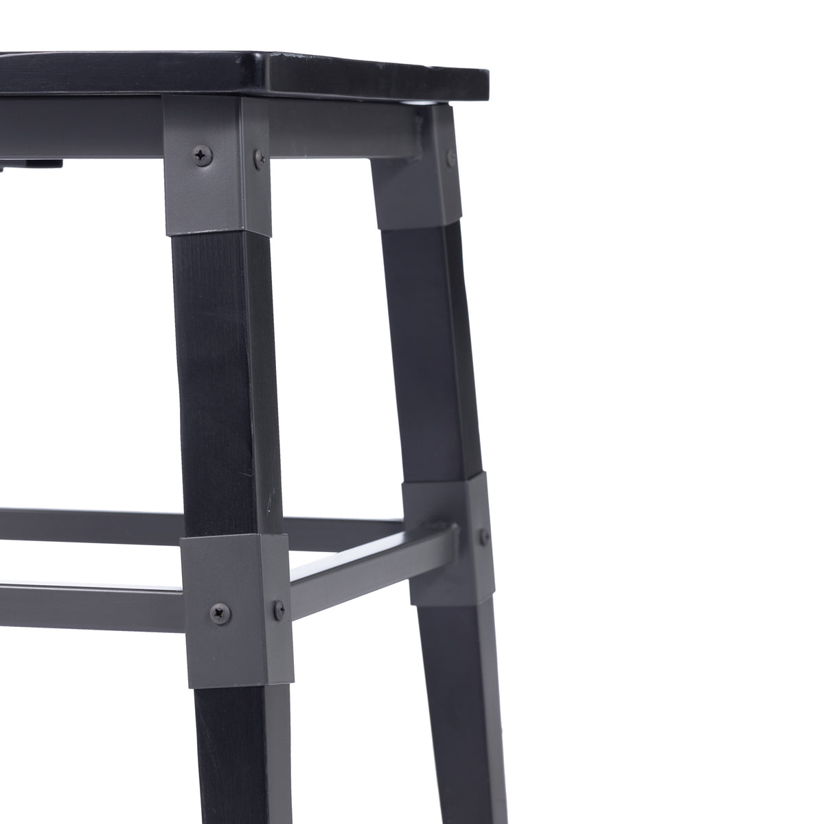 2 Pack Rustic Antique Industrial Wood Dining Chair