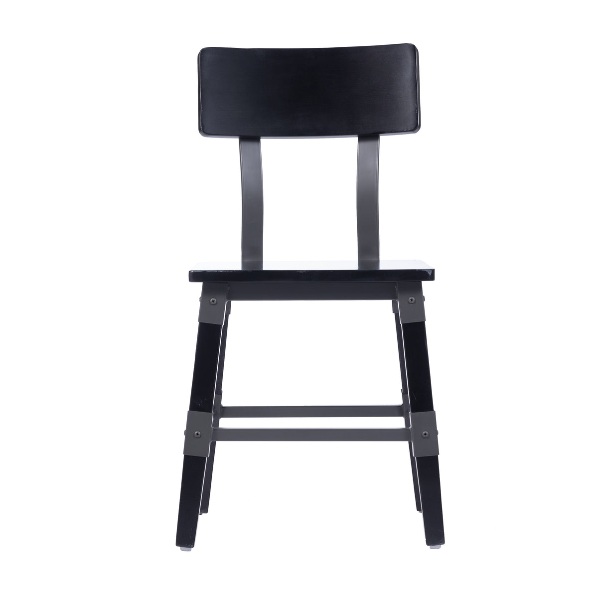 2 Pack Rustic Antique Industrial Wood Dining Chair