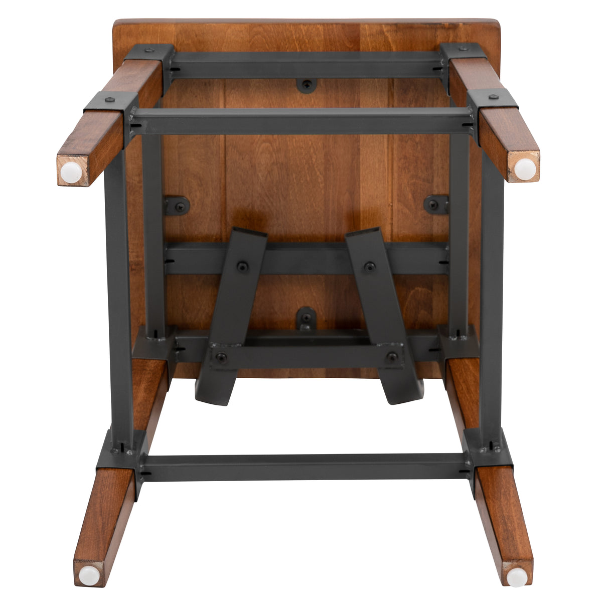 2 Pack Rustic Antique Industrial Wood Dining Chair