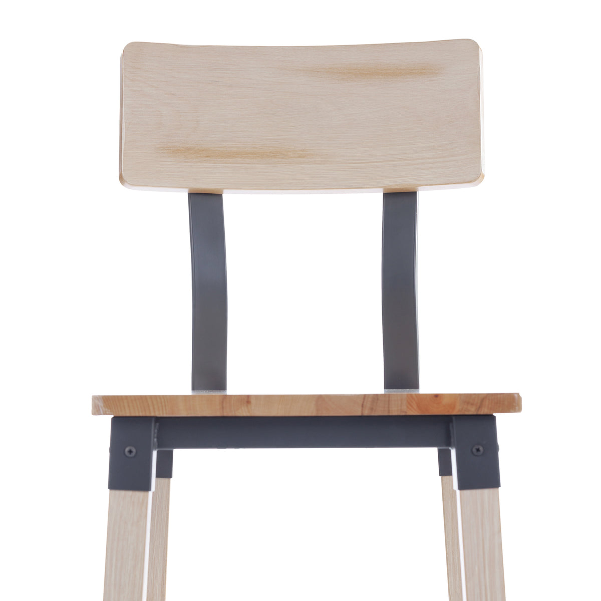 2 Pack Rustic Antique Industrial Wood Dining Barstool