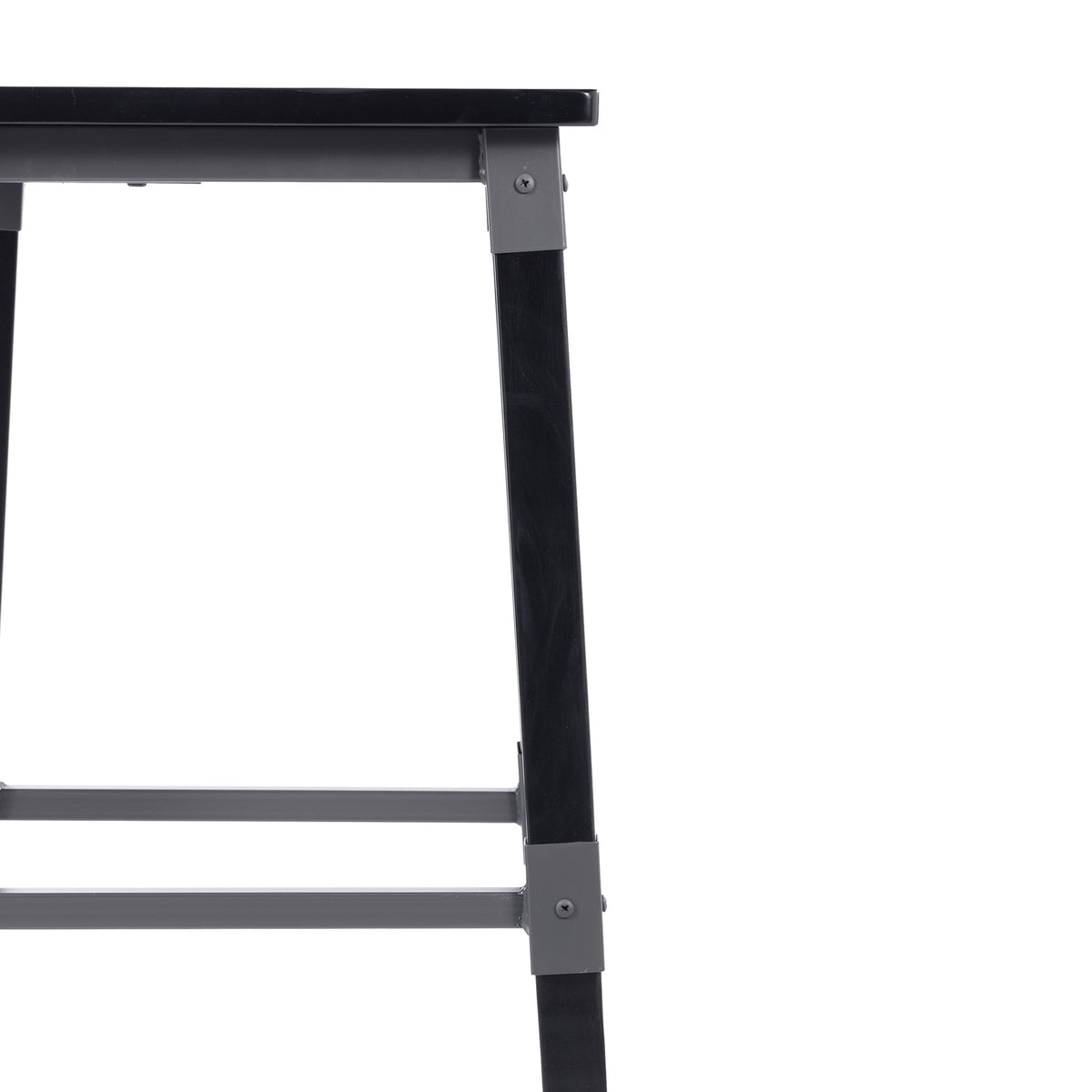 2 Pack Rustic Antique Industrial Wood Dining Barstool
